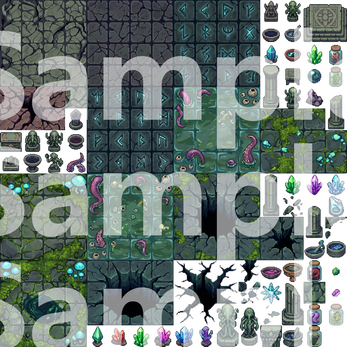 Call of Cthulhu Pixel Art Tileset by Cute SCKR