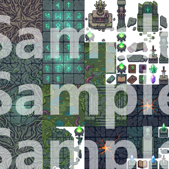 Call of Cthulhu Pixel Art Tileset by Cute SCKR