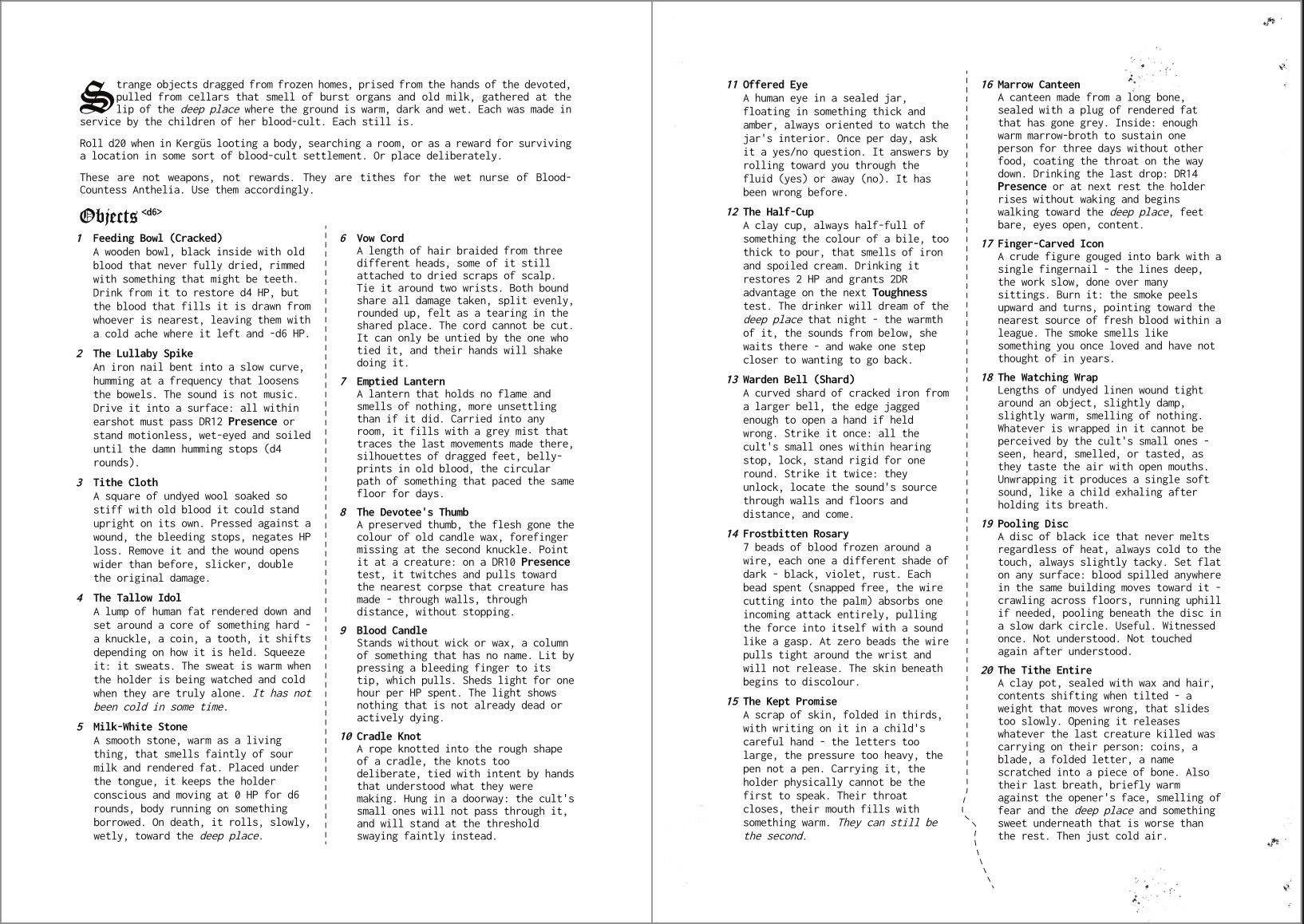 Screenshot 2 for The Wet Nurse’s Tithe || Compatible with Mörk Borg