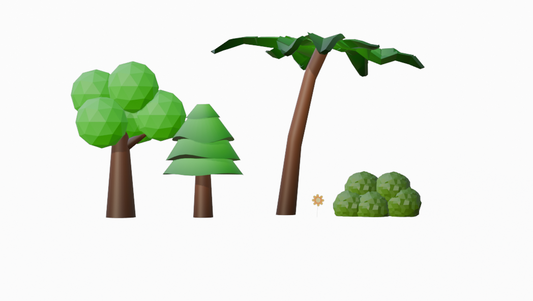 One Assets nature 5 assets pack one >OBJ