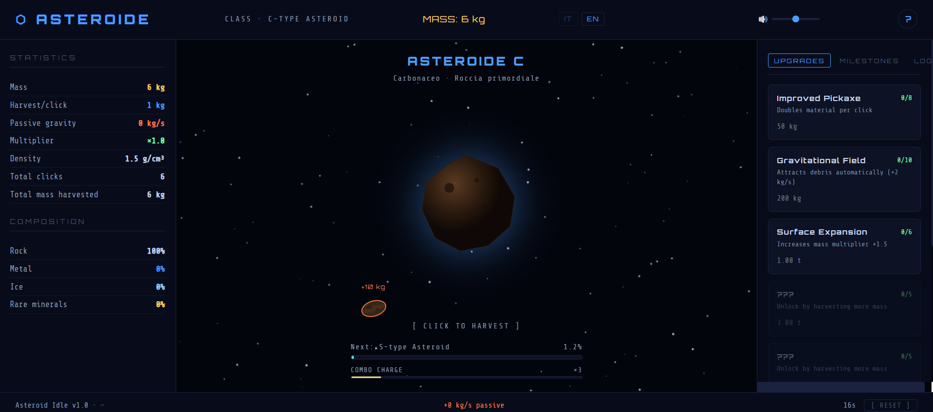 Screenshot 2 for Asteroid Idle