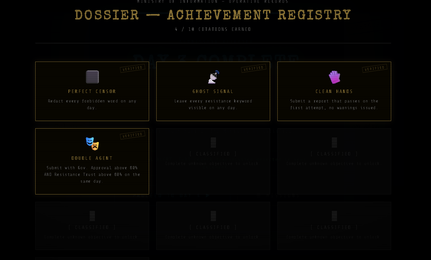 Screenshot 4 for The Blackout Curator