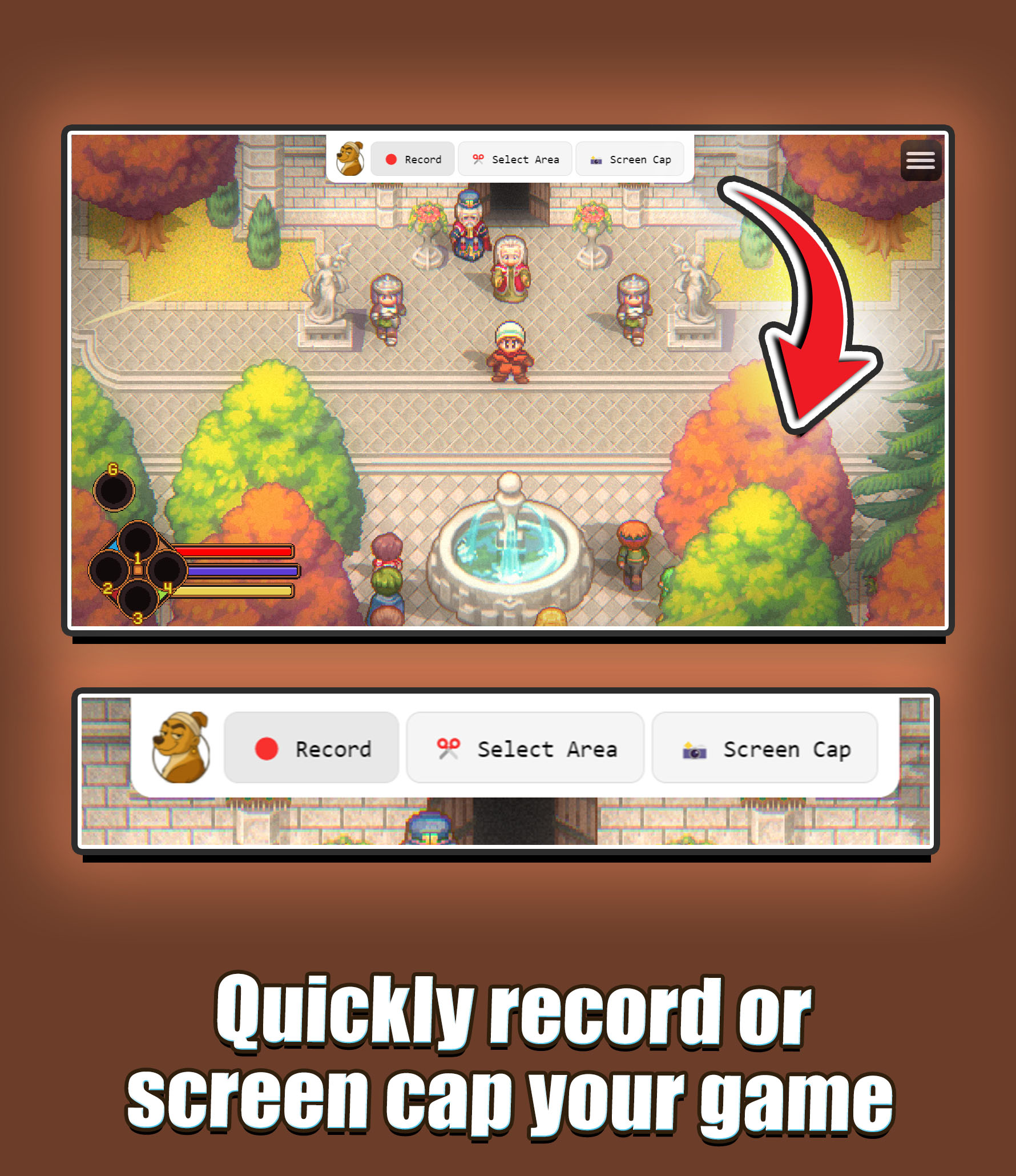Screenshot 2 for Hendrix Screen Recorder - RPG Maker MZ Plugin