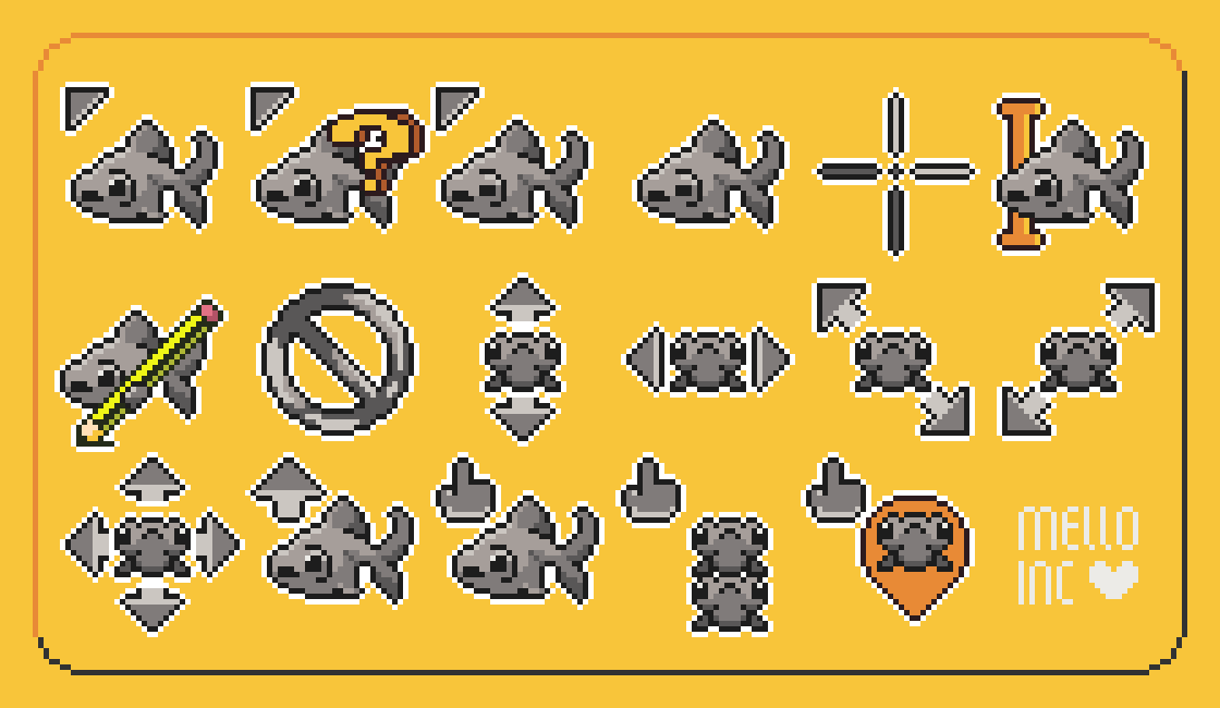 Custom Goldfish Cursor - 32px by Melloinc