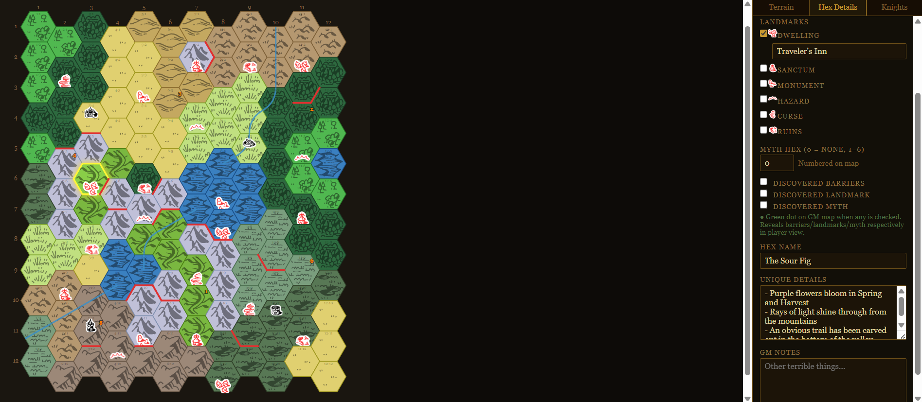 Screenshot 3 for Mythic Bastionland Realm Editor
