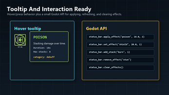 Godot Status Effect UI System – Buff, Debuff & Timer Framework by ...