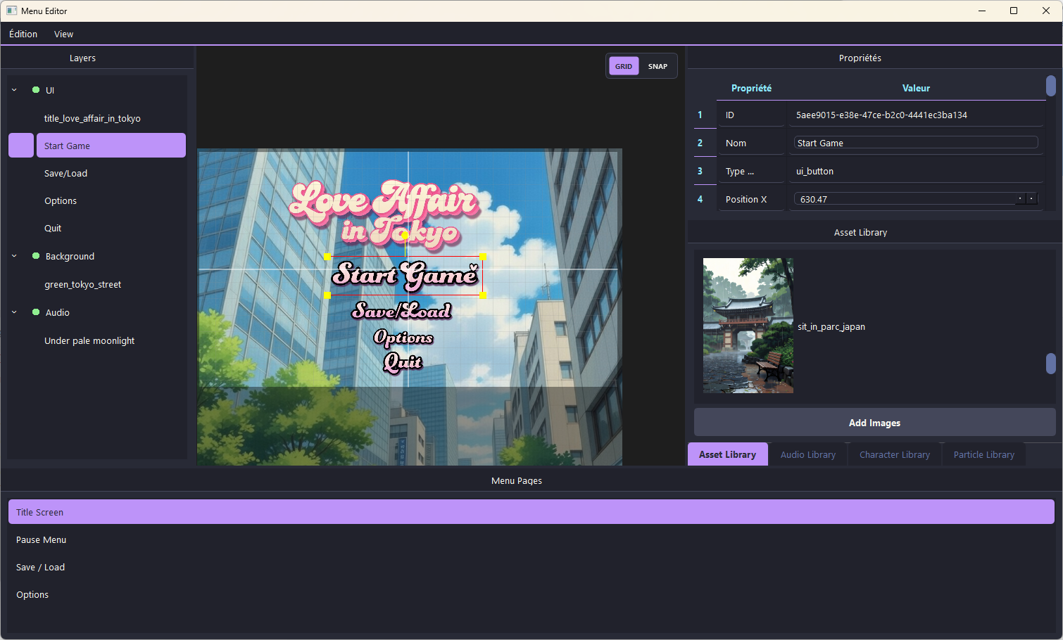 Screenshot 3 for Visual Novel Nodal Editor Demo