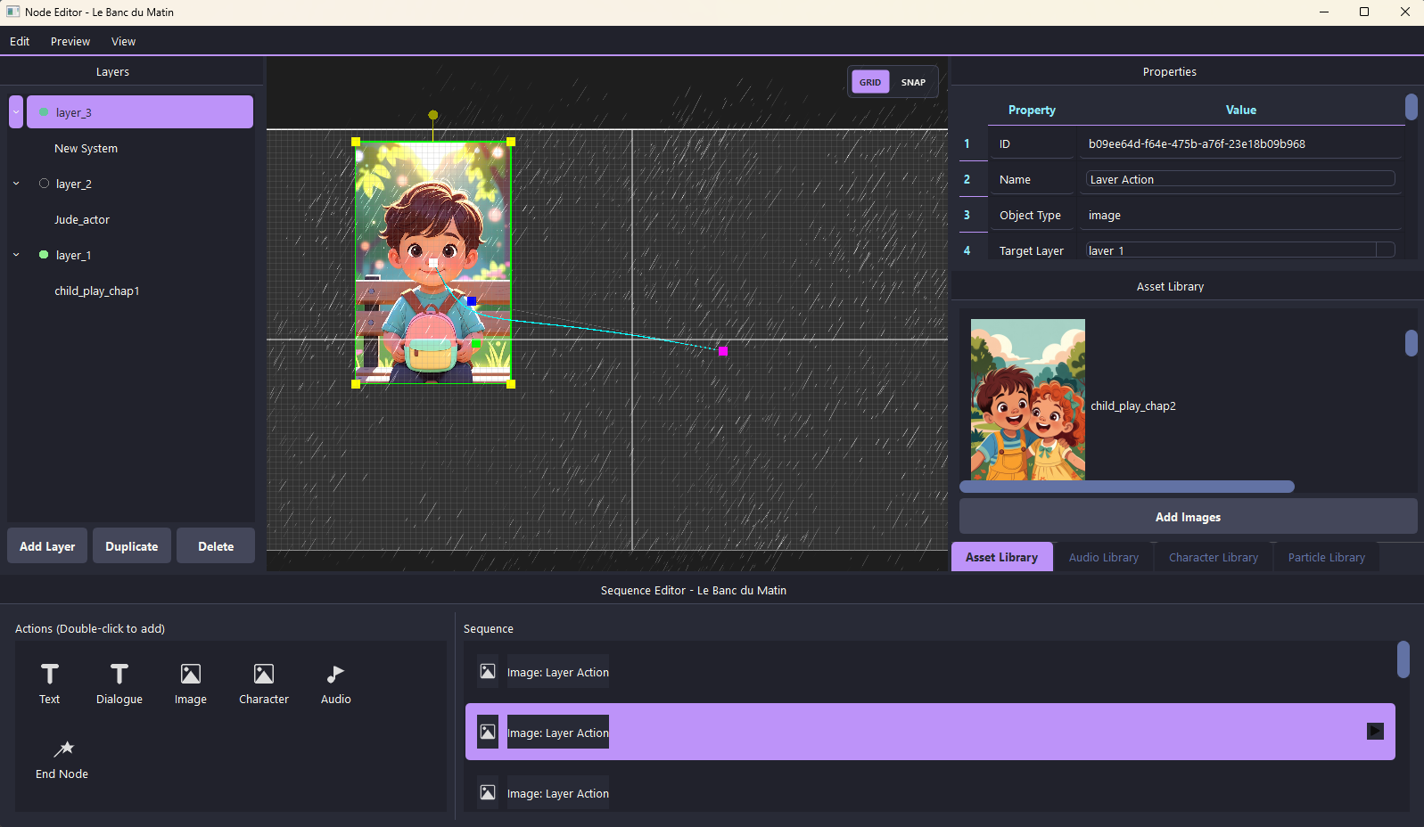 Screenshot 4 for Visual Novel Nodal Editor Demo