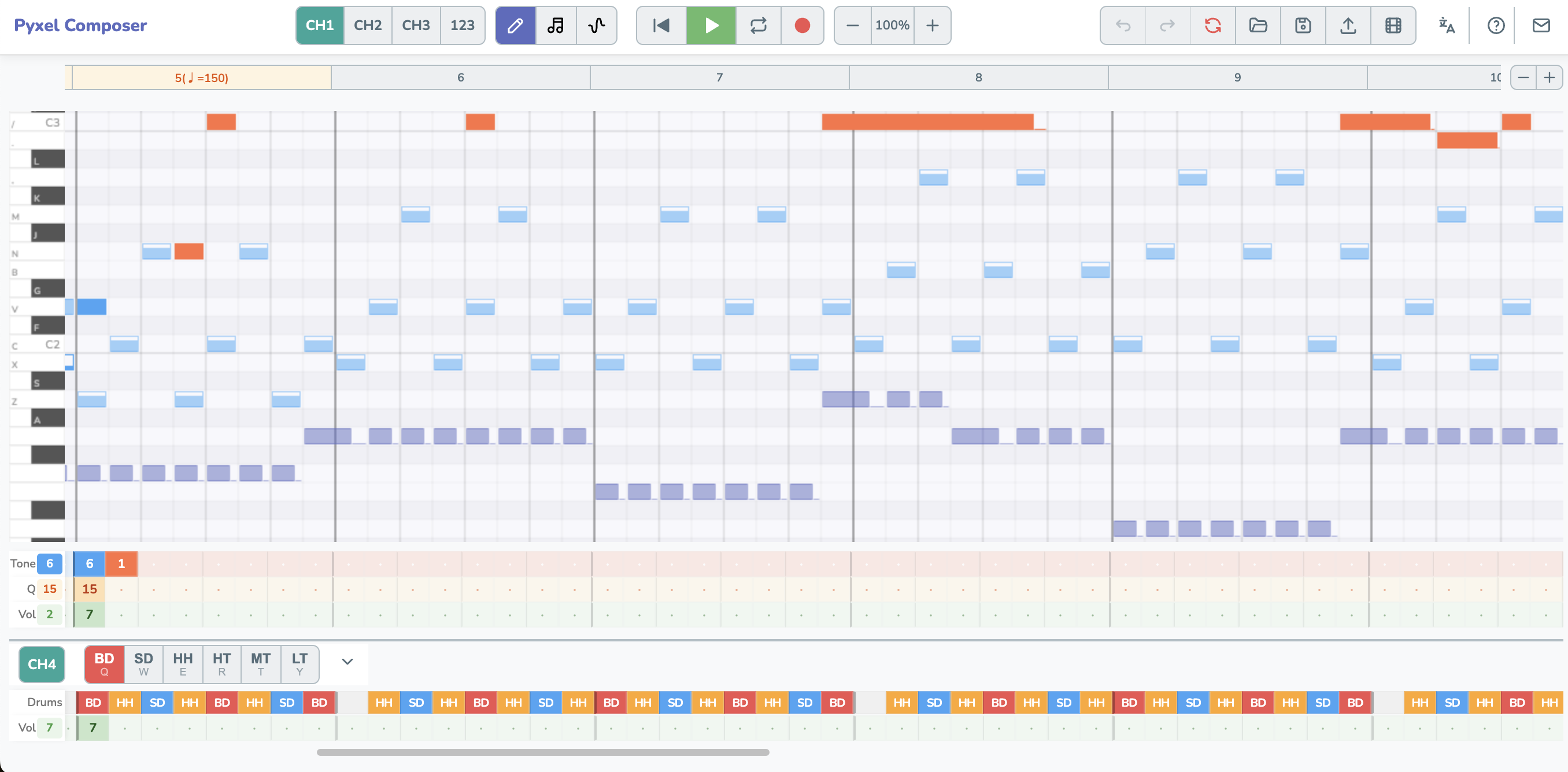 Screenshot 2 for Pyxel Composer