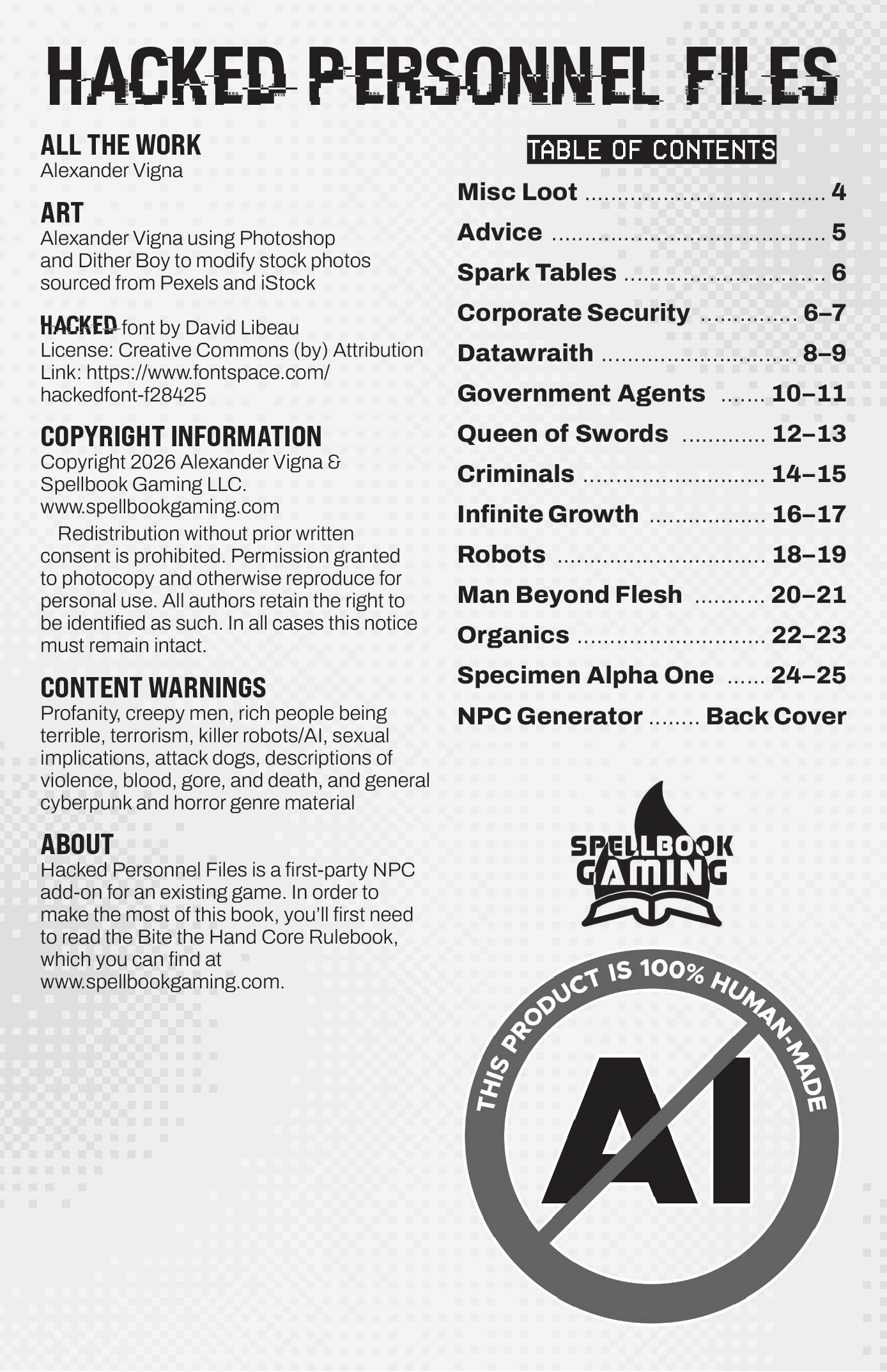 Screenshot 3 for HACKED PERSONNEL FILES (for Bite the Hand)