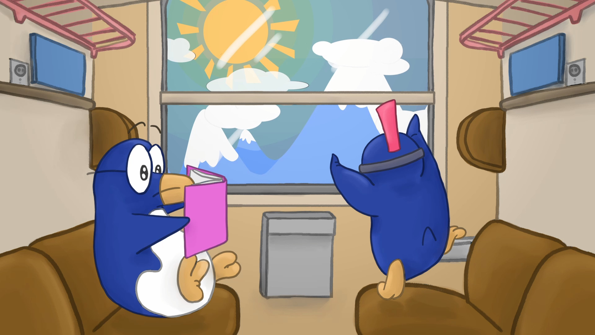 Screenshot 2 for Radical snowboarding penguins demo