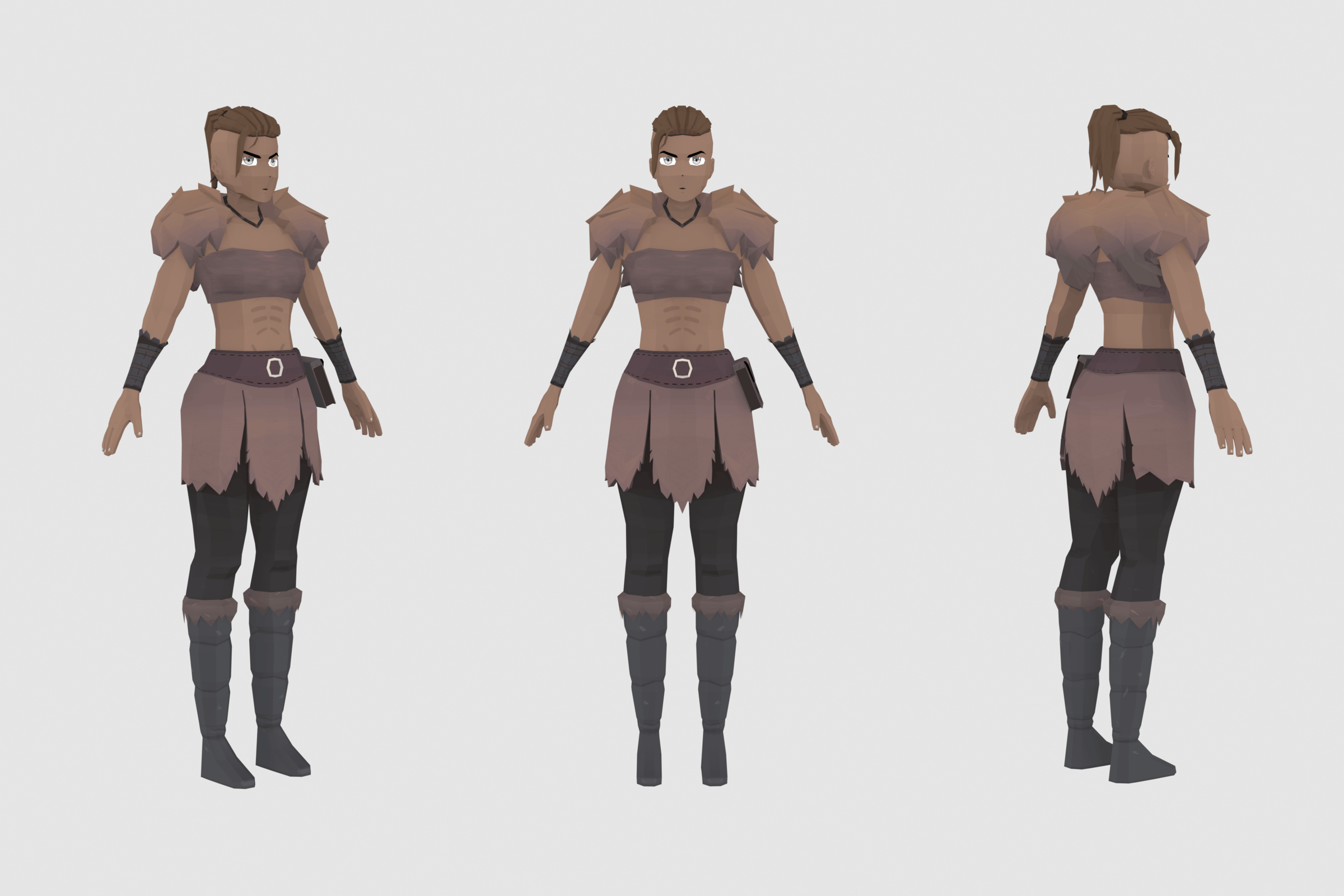 Stylized Barbarian Warrior Pack - Animated Characters (Male & Female ...