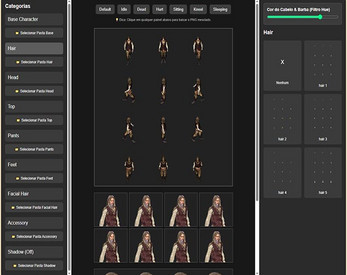 RPG Character Generator Guide & Asset Information by Satanturno