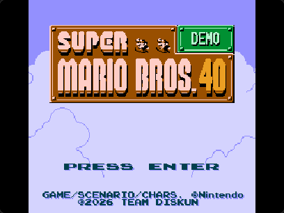 Screenshot 2 for Super Mario Bros. 40 - Demo Build