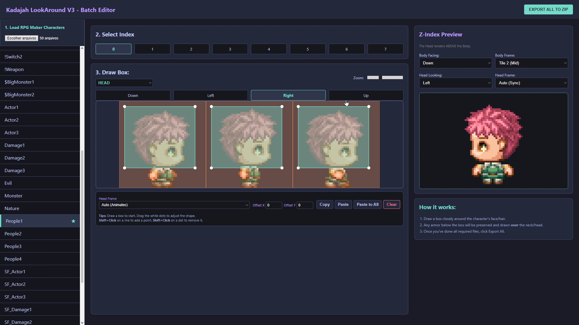 Kadajah's LookAround System for RPG Maker MZ by Kadajah