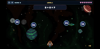 Cosmic Math Game Cosmic Math Quest (Kids Game) by MLTECH