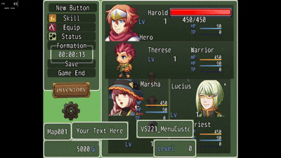 Screenshot 2 for RPG Maker MV - Menu UI Pro