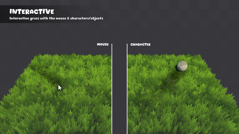 Unity A+ Grass Shader by 4ydam