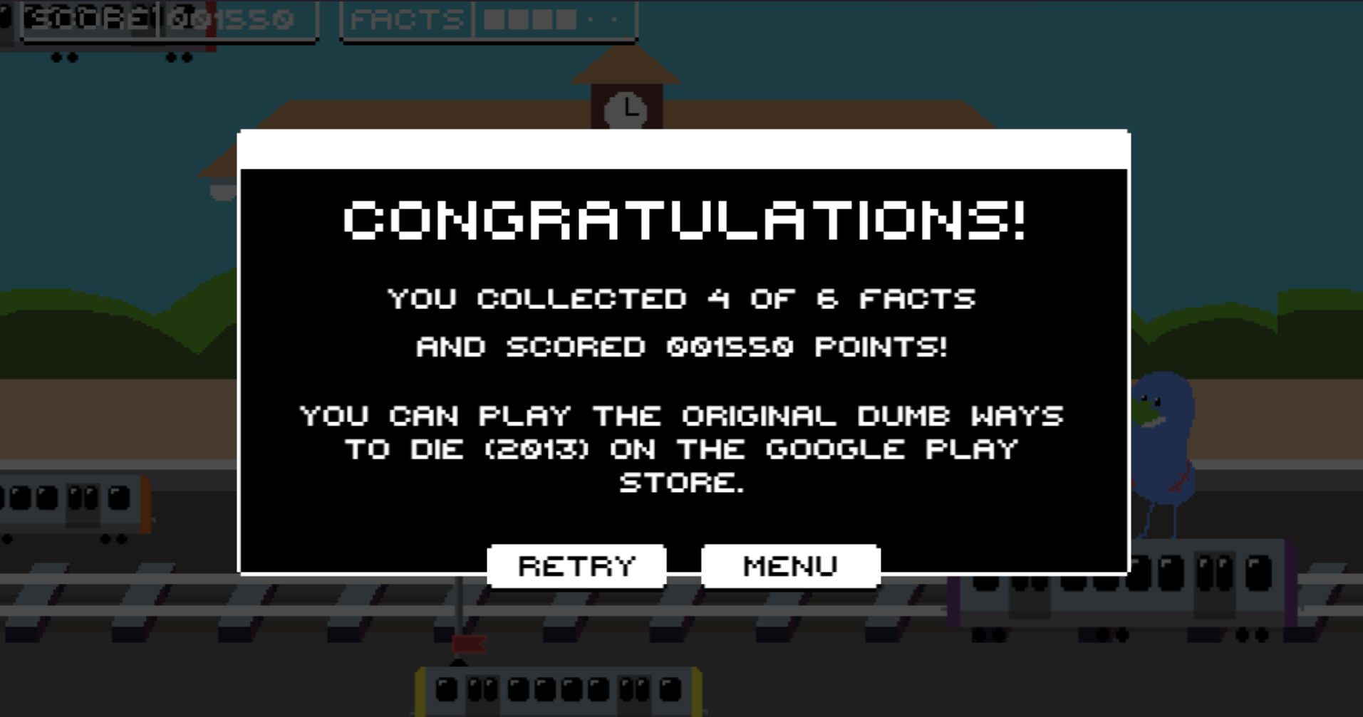 Screenshot 5 for Pixels of the Past: Dumb Ways to Die Edition.