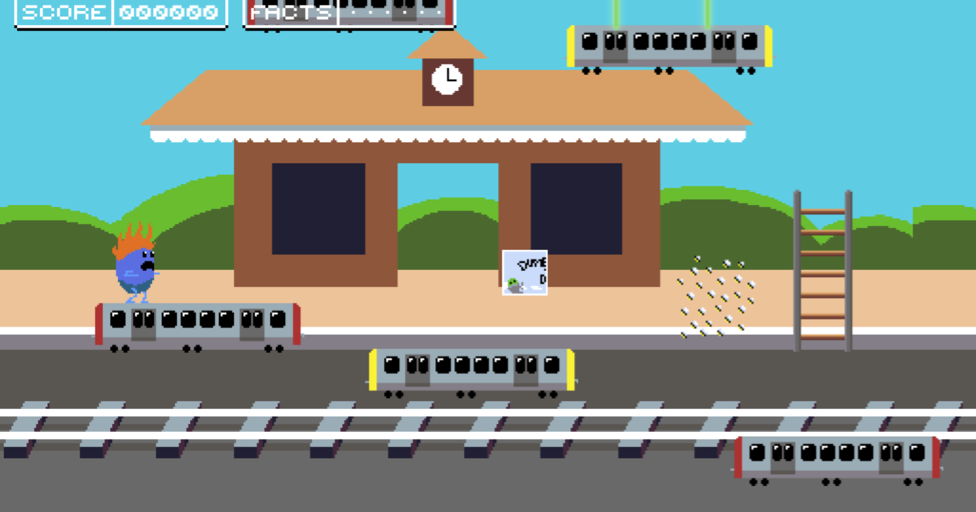 Screenshot 2 for Pixels of the Past: Dumb Ways to Die Edition.