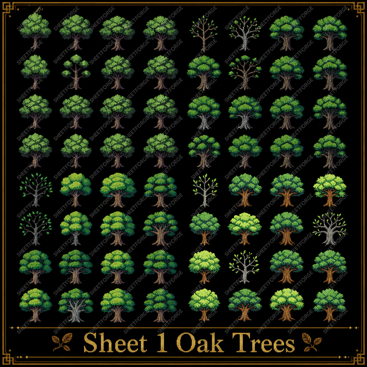 Ultimate Pixel Tree Pack – 384 Unique Trees by Sheet Forge Studio