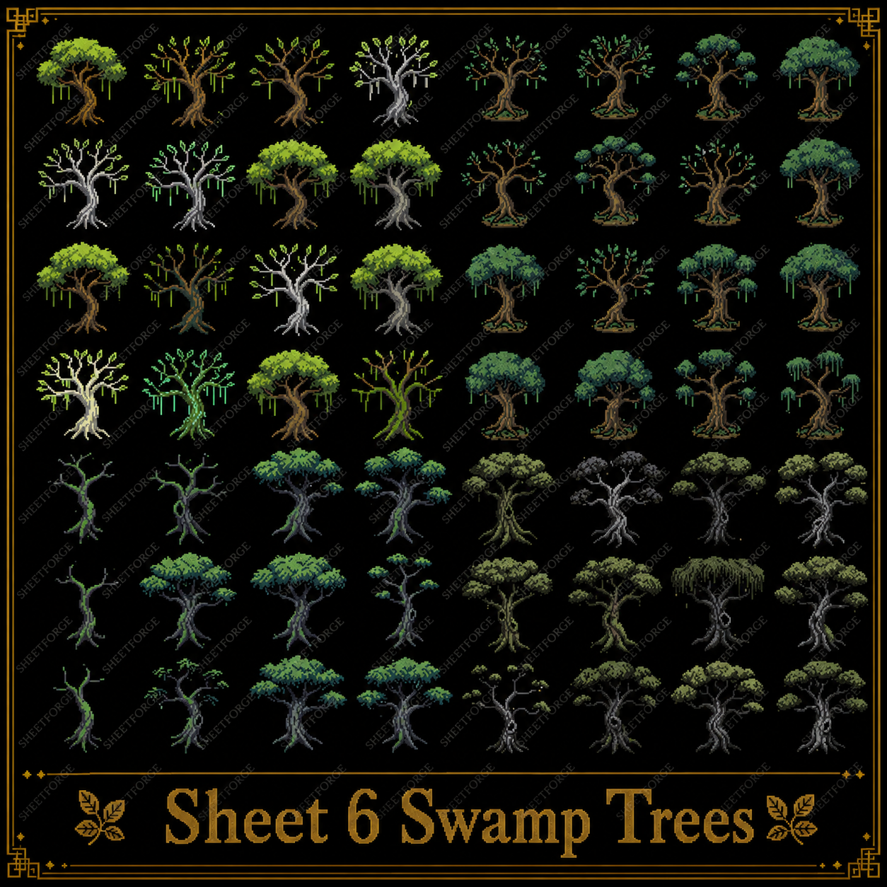 Ultimate Pixel Tree Pack – 384 Unique Trees by Sheet Forge Studio
