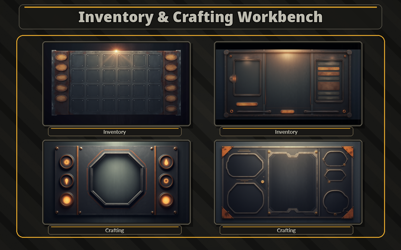 50% OFF: Gritty Post-Apocalyptic Survival UI — Premium 4K Game Asset ...
