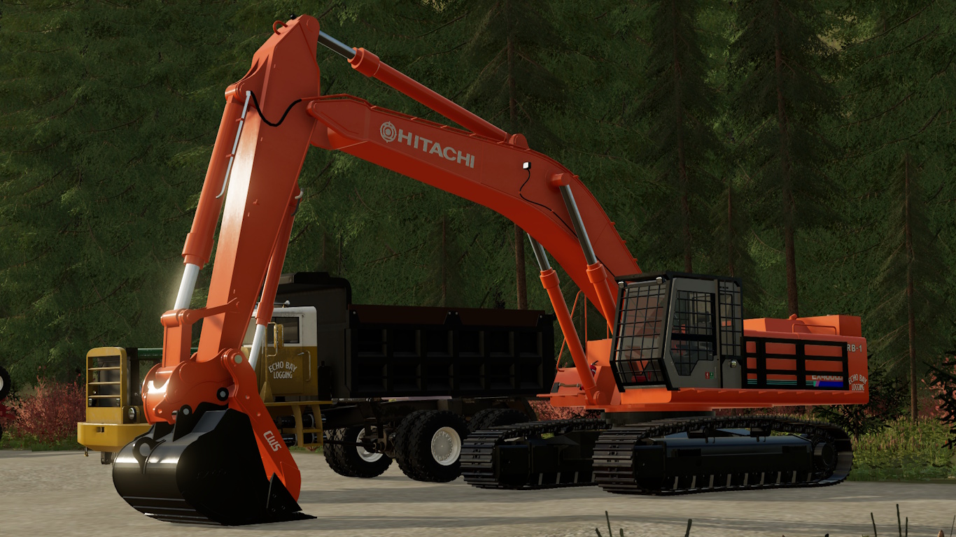 Screenshot 2 for FS22 Hitachi EX400LC Backspar Hoe
