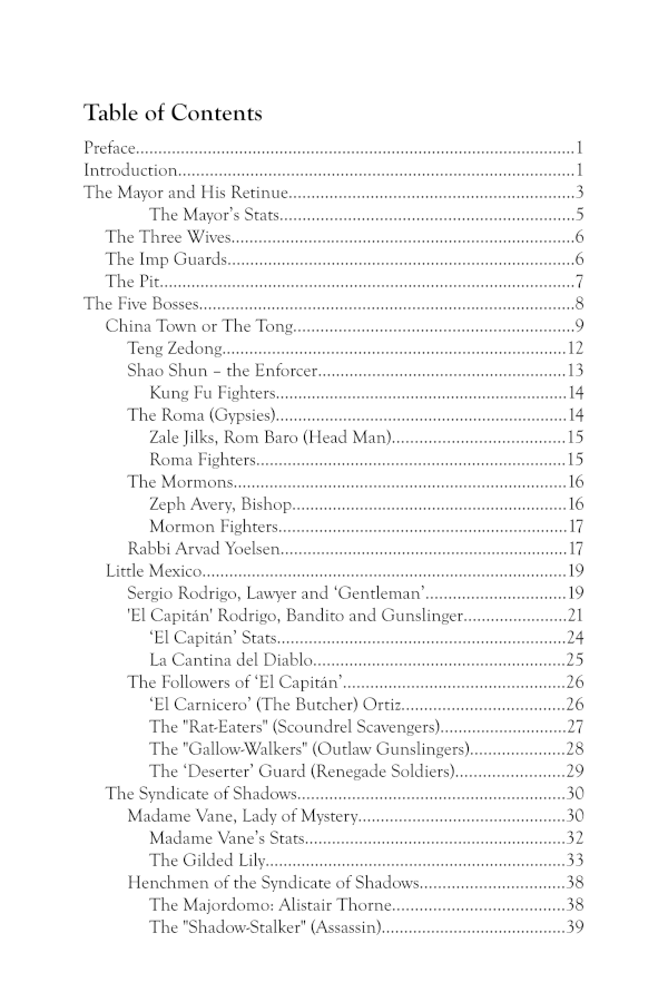 Screenshot 3 for The Wicked Town of Five-Points -- An Adventure Setting for Grit and Bullets 2nd Edition