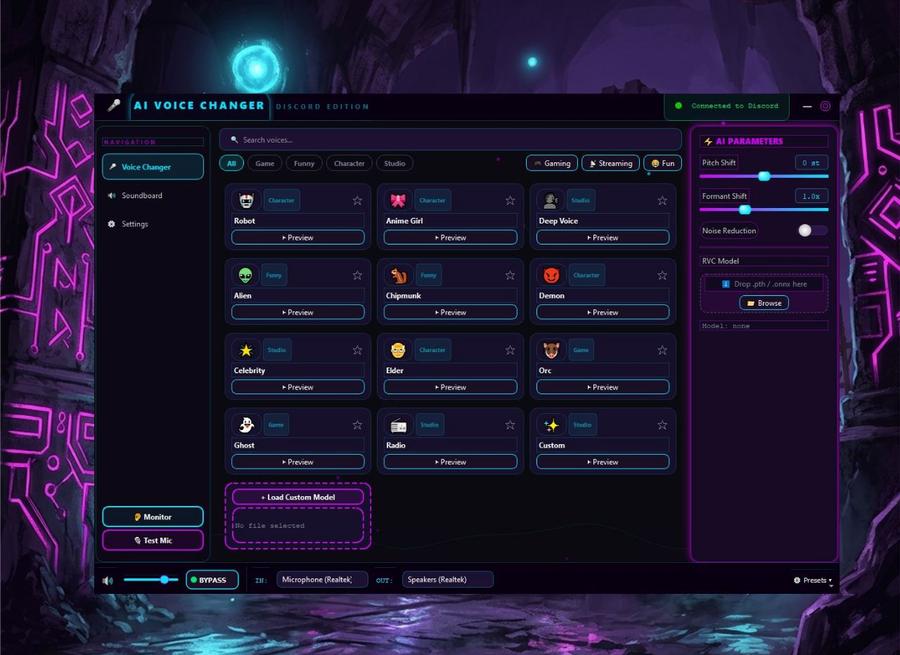 AI Voice Changer Discord by ge1ocun