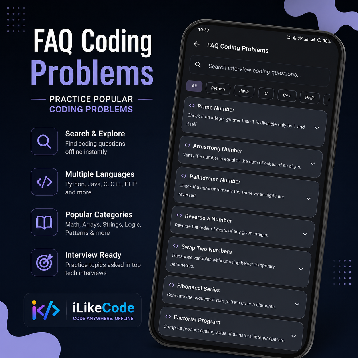 iLikeCode — Offline IDE & Compiler by Cirravo Solutions