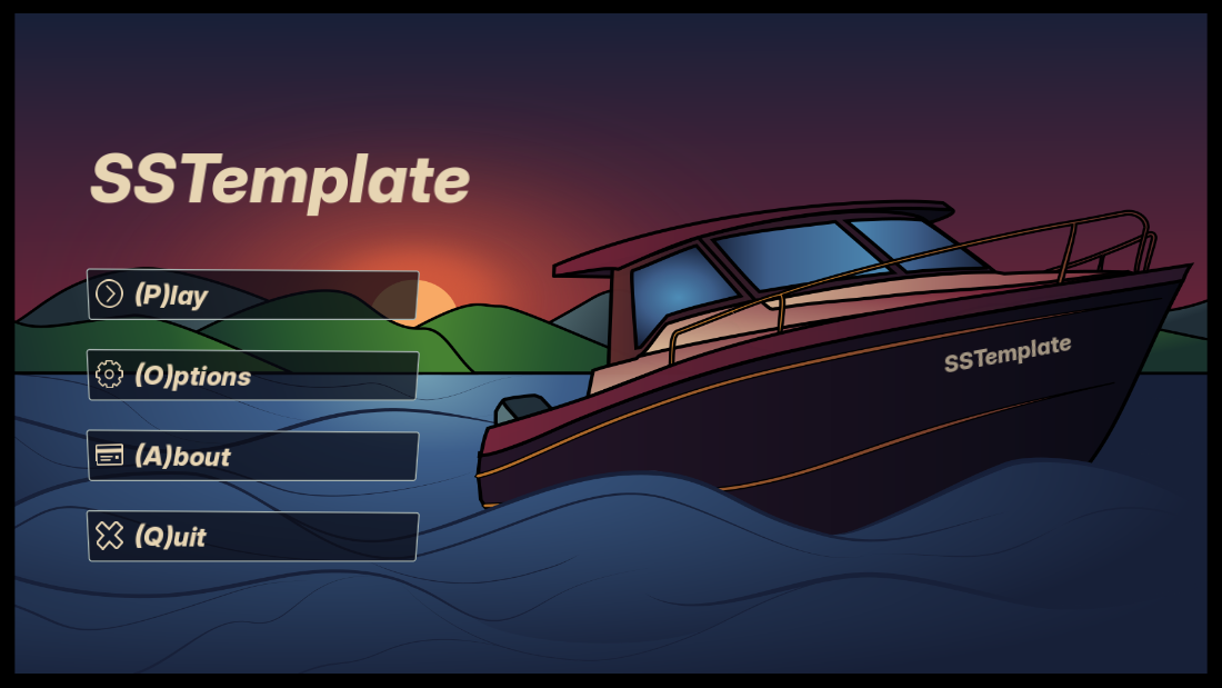 Screenshot 2 for Godot SSTemplate Project
