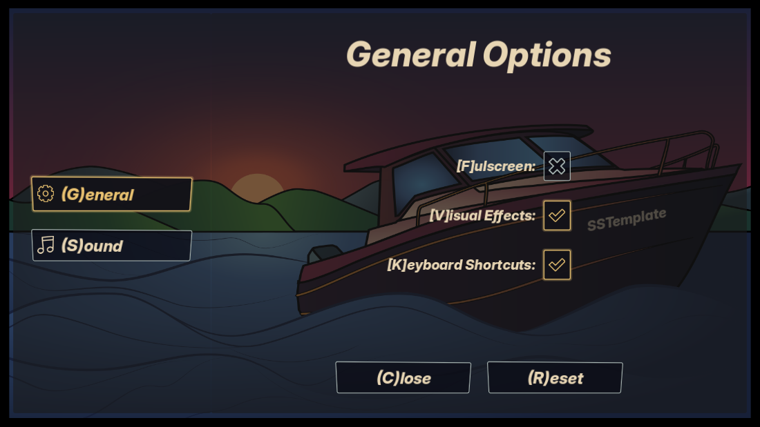 Screenshot 3 for Godot SSTemplate Project