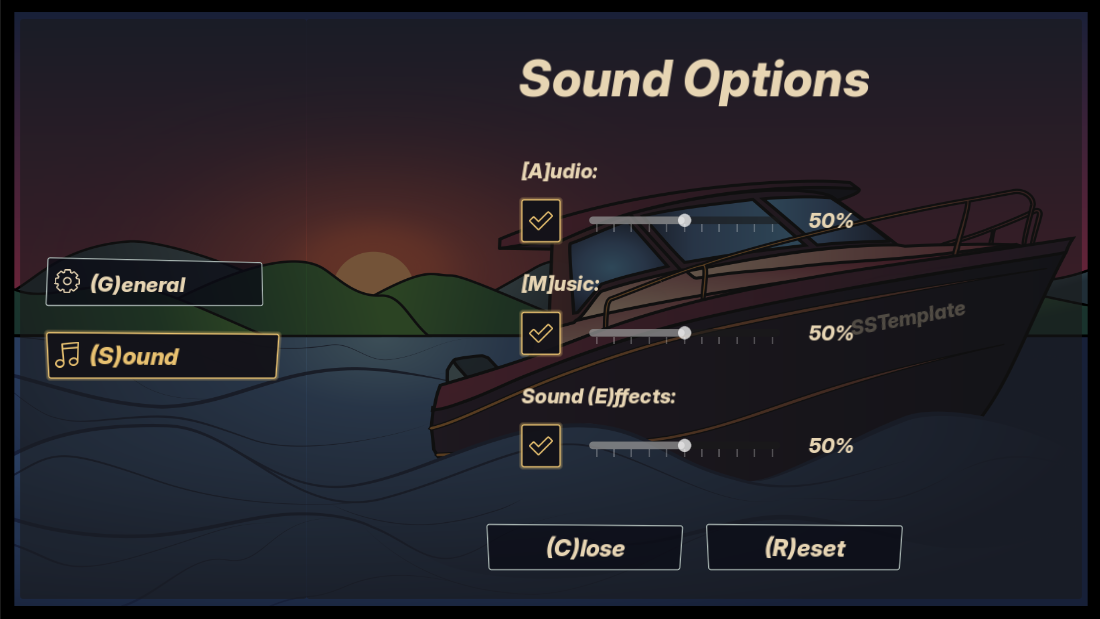Screenshot 4 for Godot SSTemplate Project