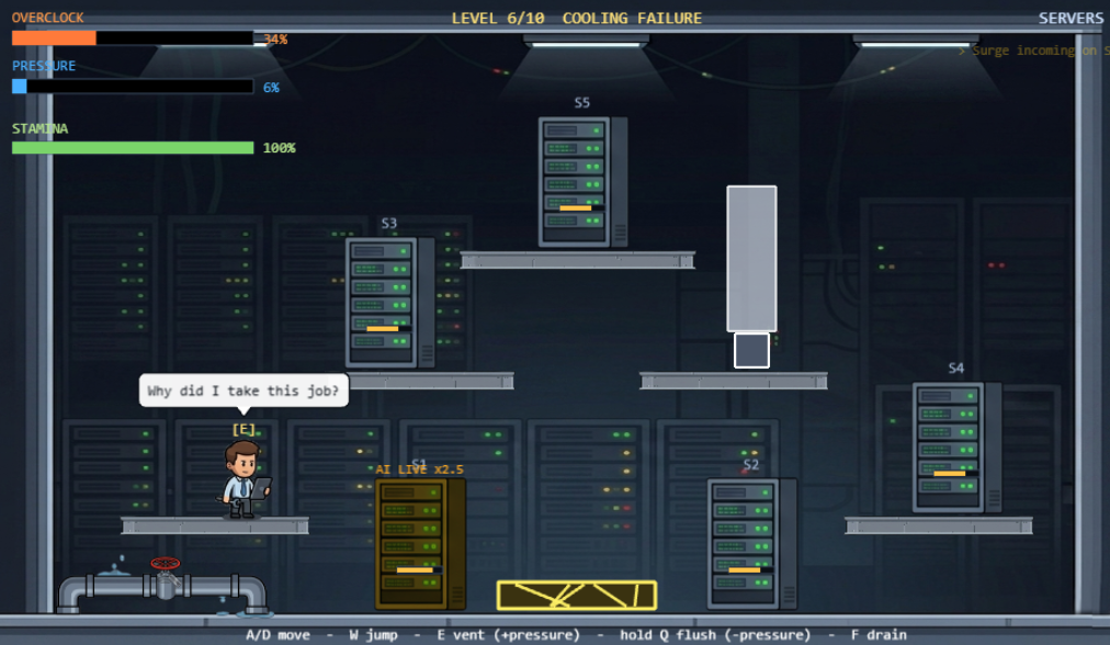 Screenshot 2 for Overclocked: Server Room