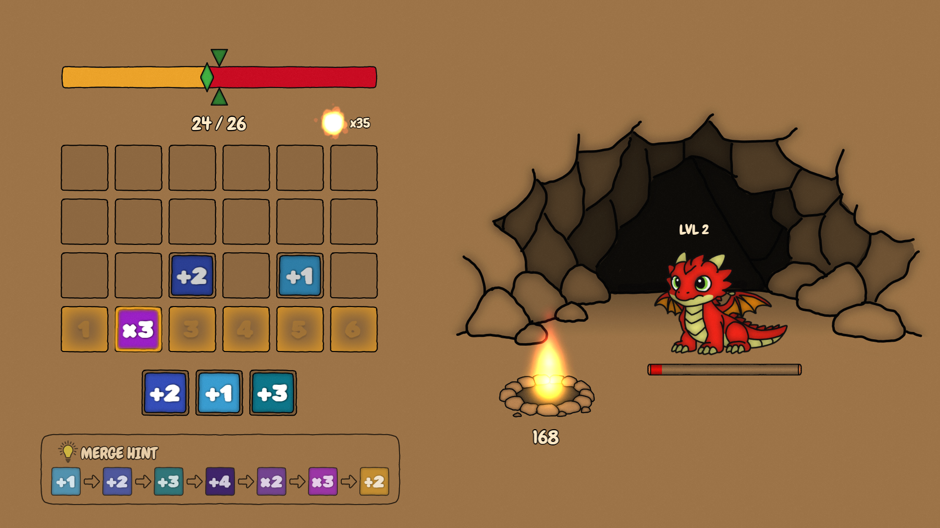 Screenshot 3 for Dragon Cave: Idle Merge Puzzle