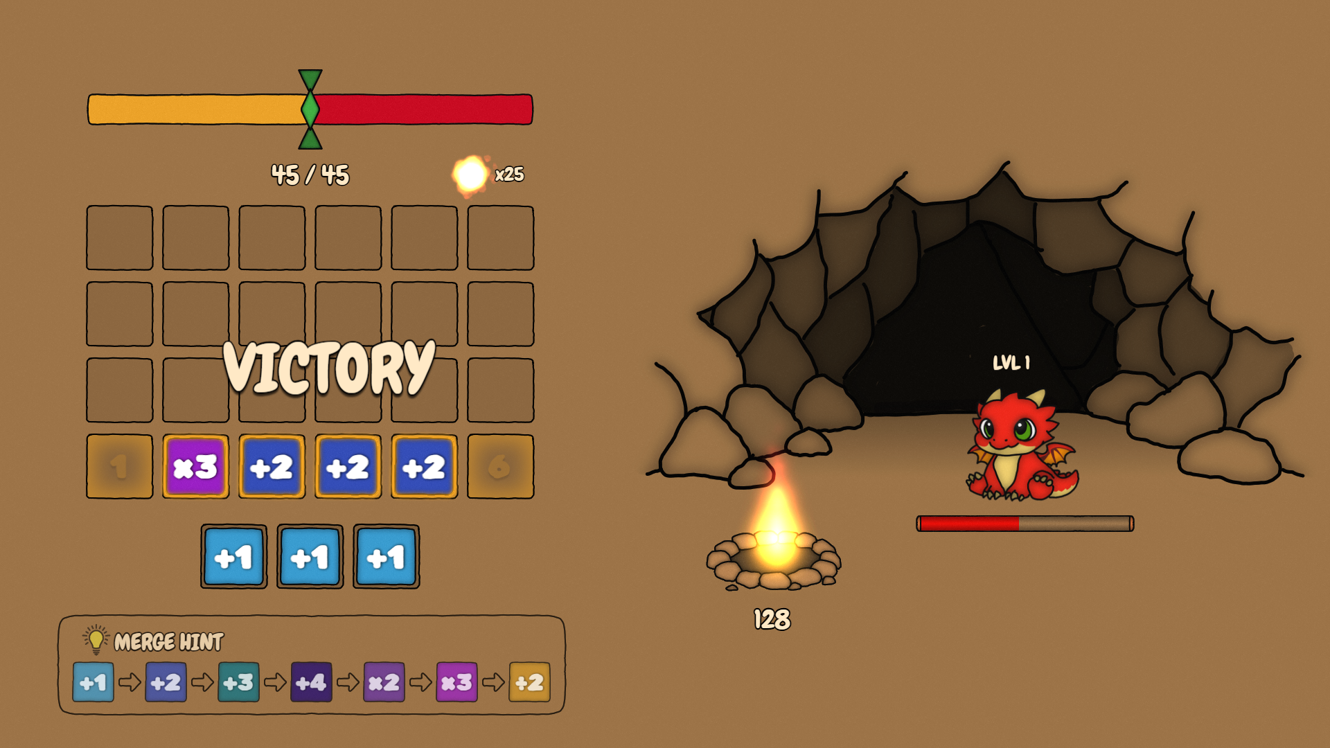 Screenshot 2 for Dragon Cave: Idle Merge Puzzle