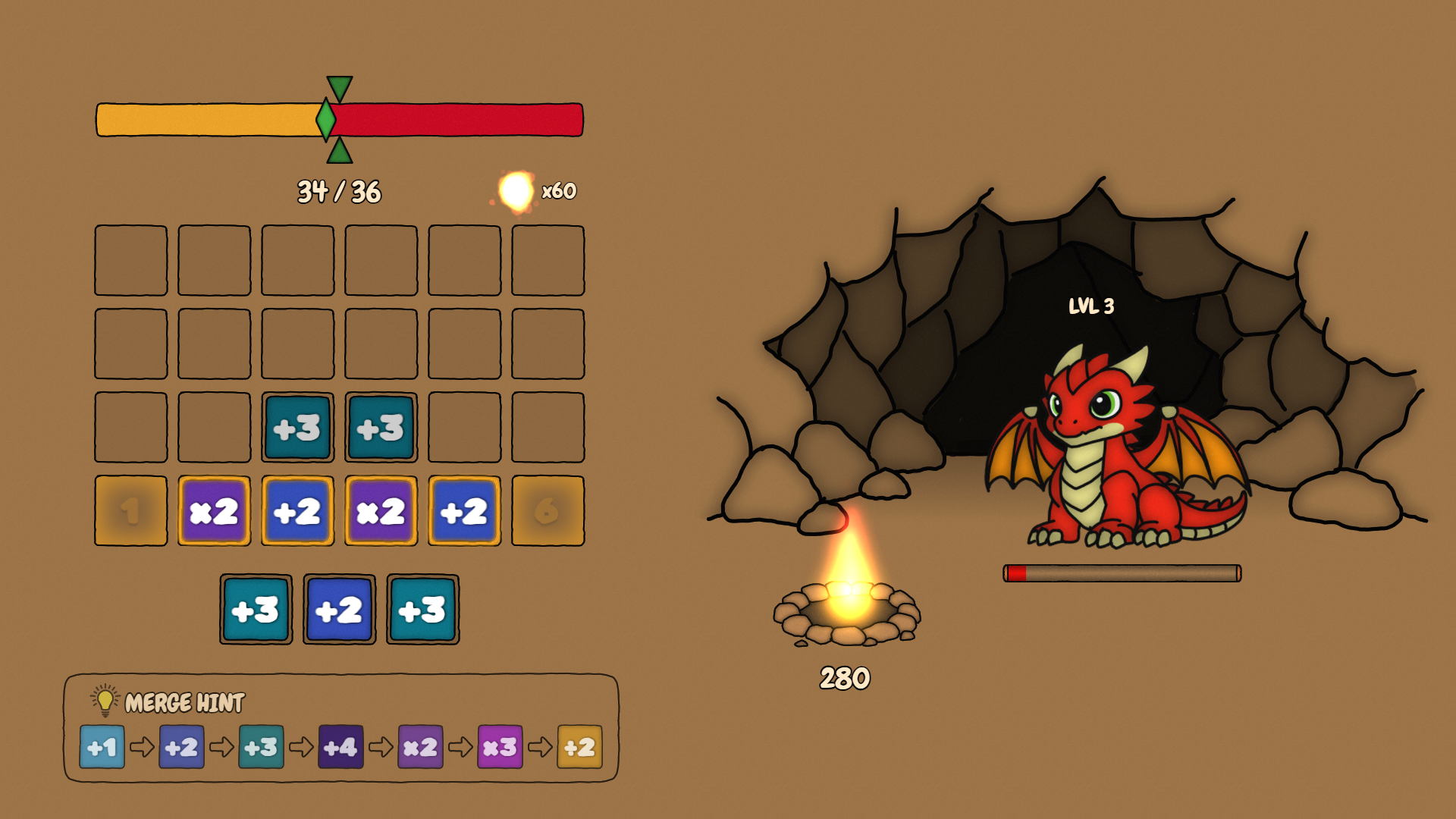 Screenshot 4 for Dragon Cave: Idle Merge Puzzle