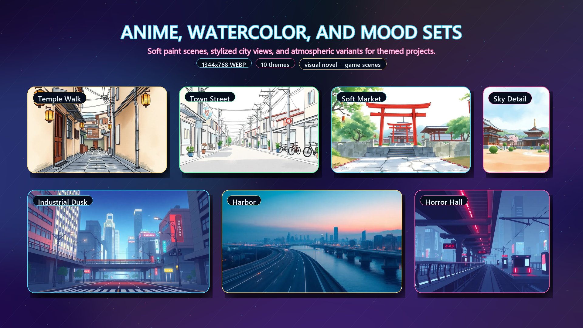Pre Rendered Game Background Complete Game Background Mega Pack by Template Foundry