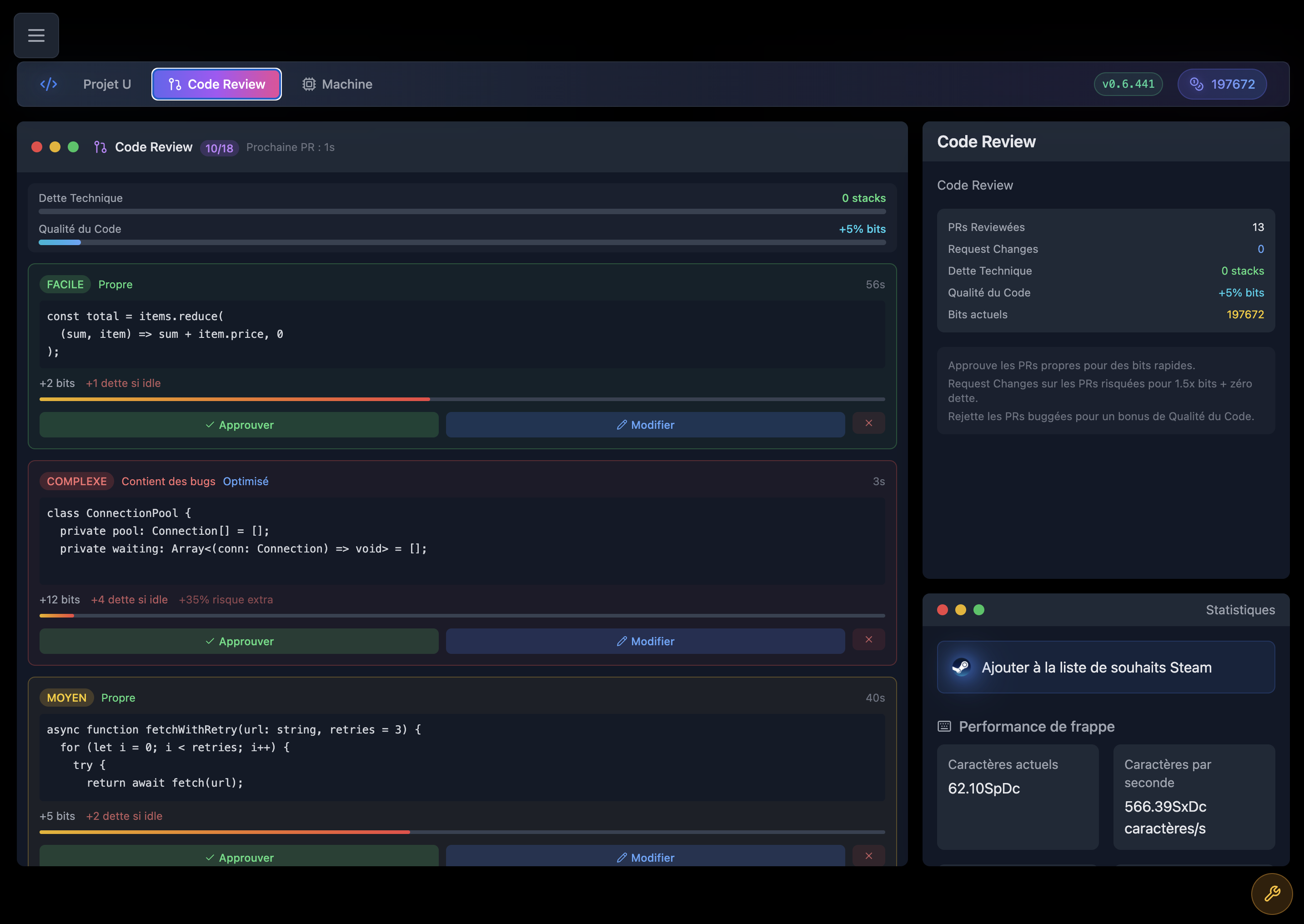 Screenshot 3 for Yet Another Incremental Game But This Time About Coding