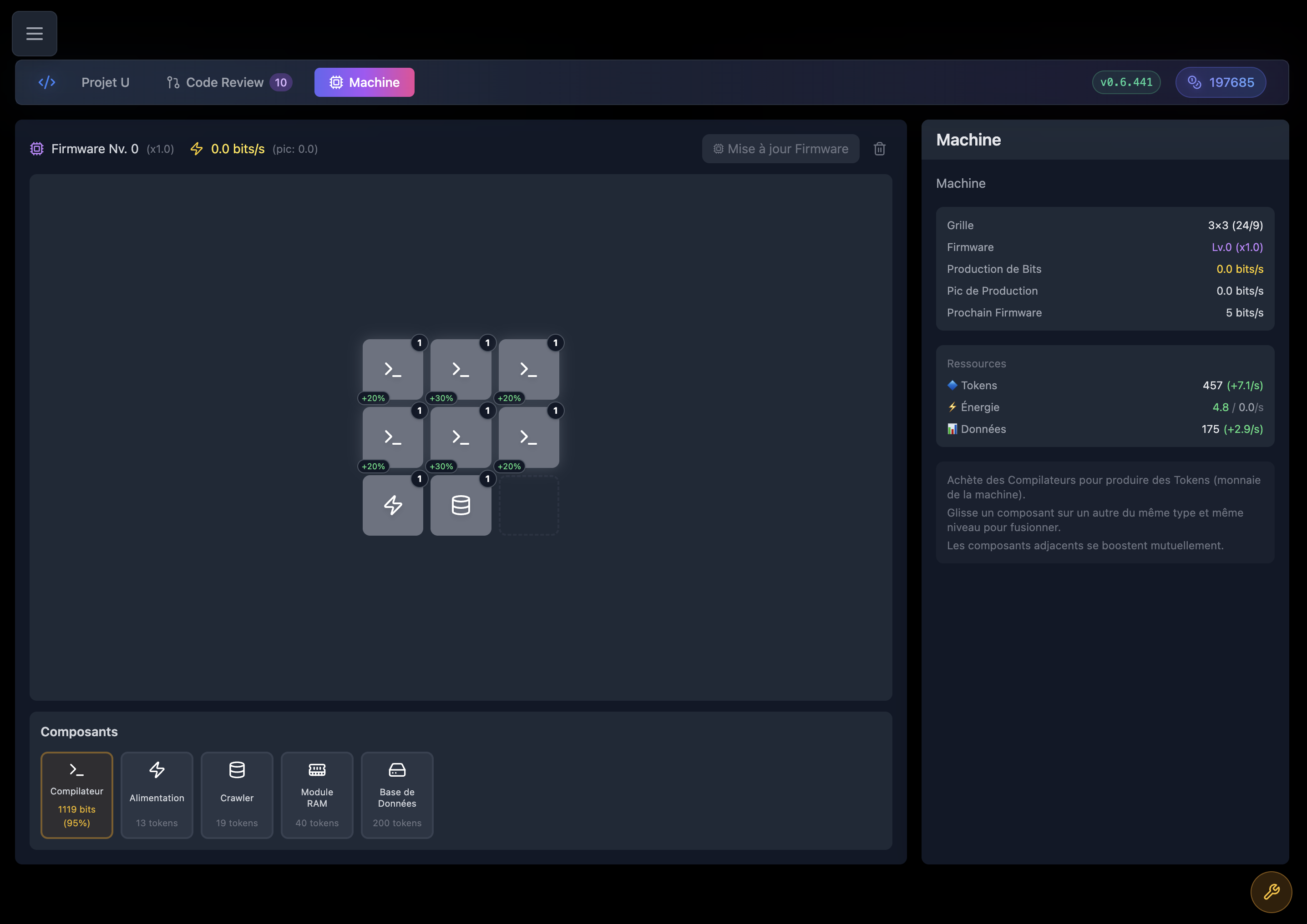 Screenshot 4 for Yet Another Incremental Game But This Time About Coding