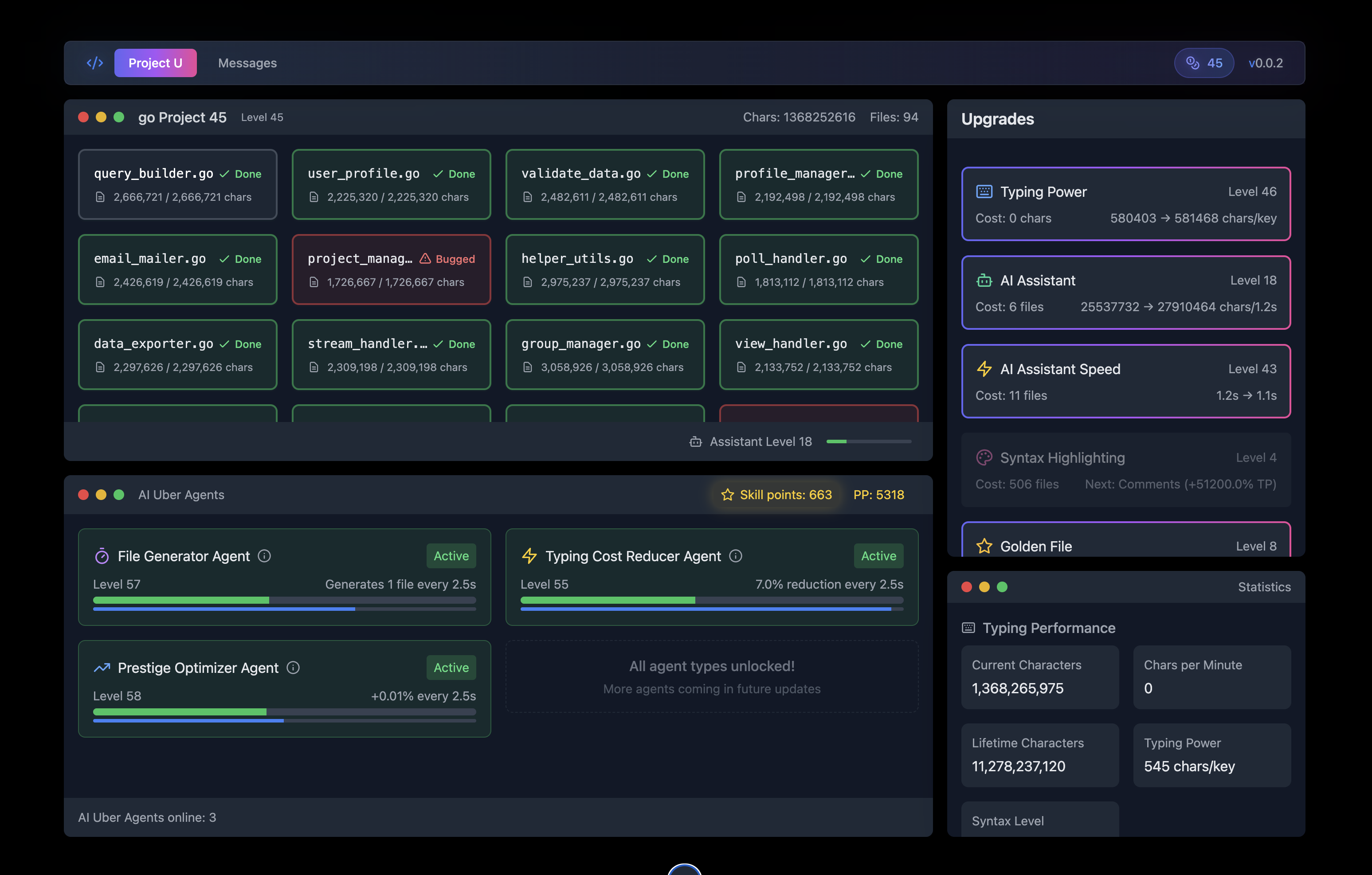 Screenshot 5 for Yet Another Incremental Game But This Time About Coding