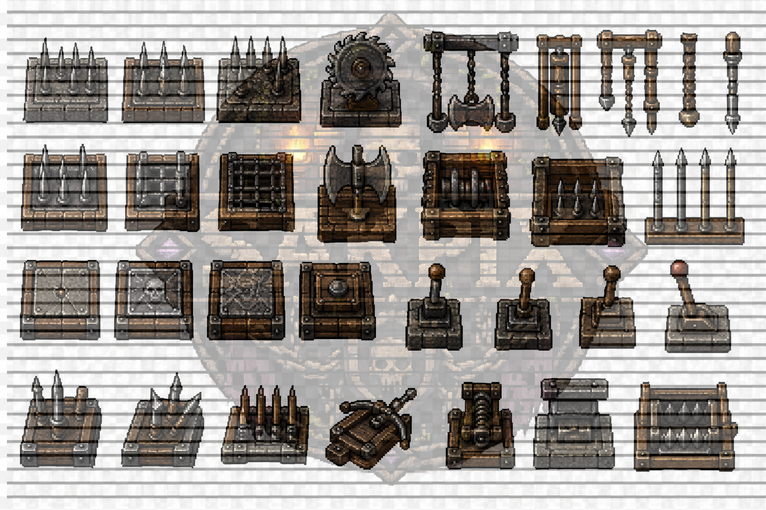 Dungeon Asset Pack – Pixel Art by SakPix