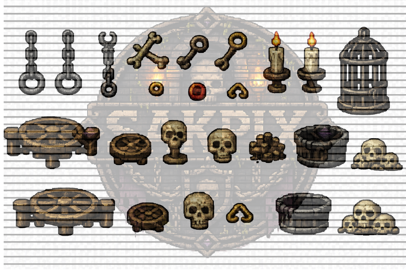 Dungeon Asset Pack – Pixel Art by SakPix