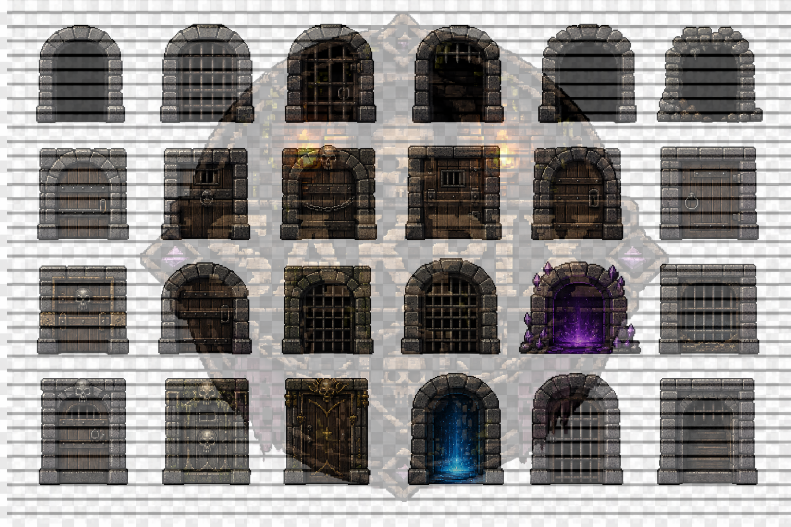Dungeon Asset Pack – Pixel Art by SakPix