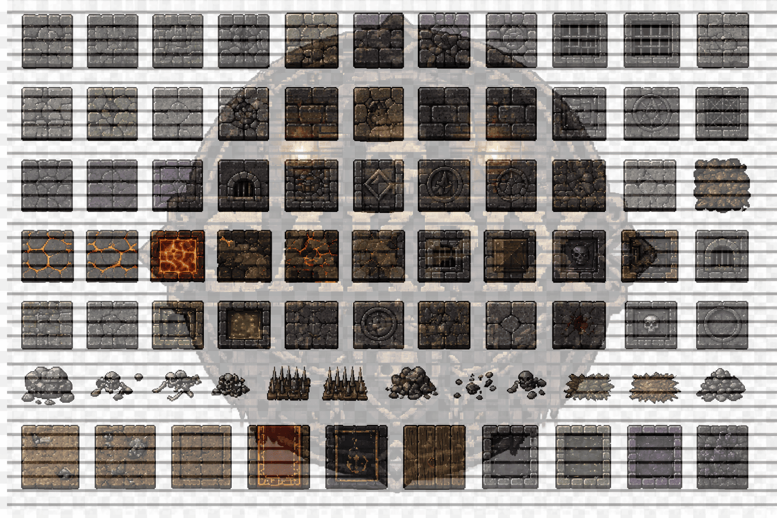 Dungeon Asset Pack – Pixel Art by SakPix