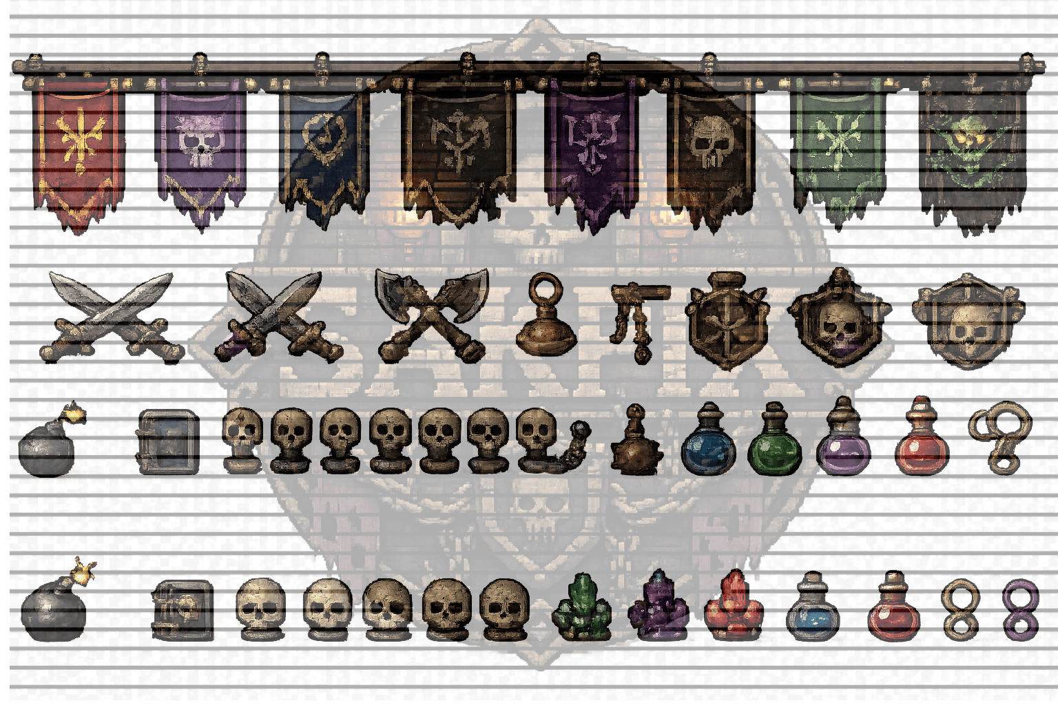 Dungeon Asset Pack – Pixel Art by SakPix