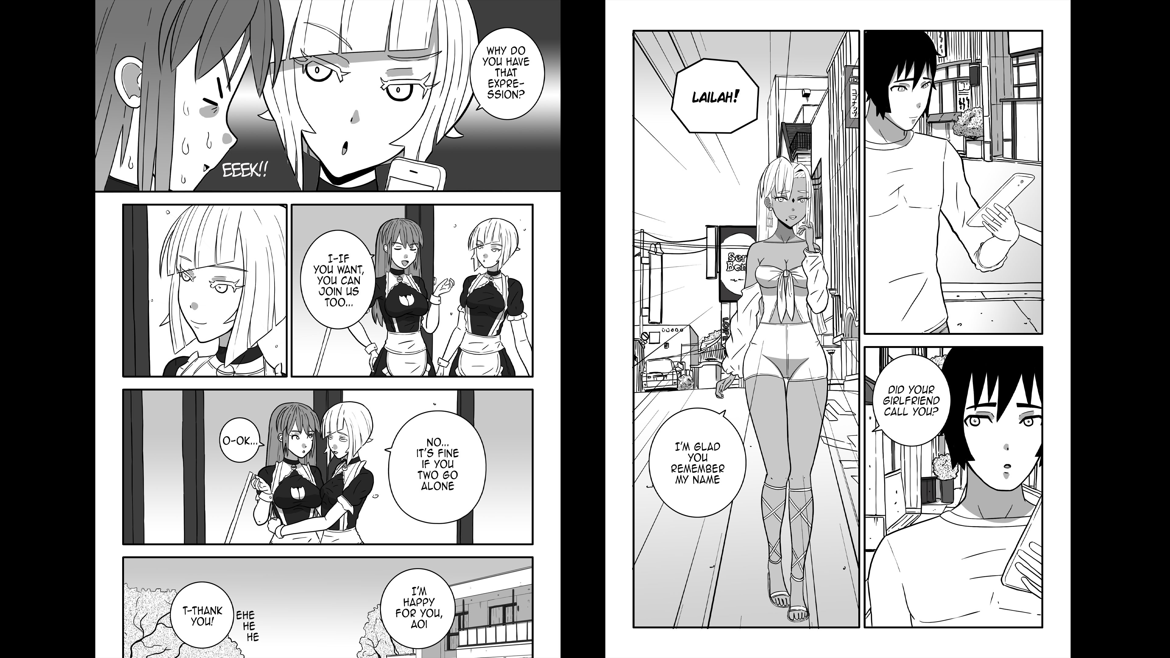 Screenshot 4 for Three Superpowered Girls Moved In With Me After Saving the World! - Chapter 4