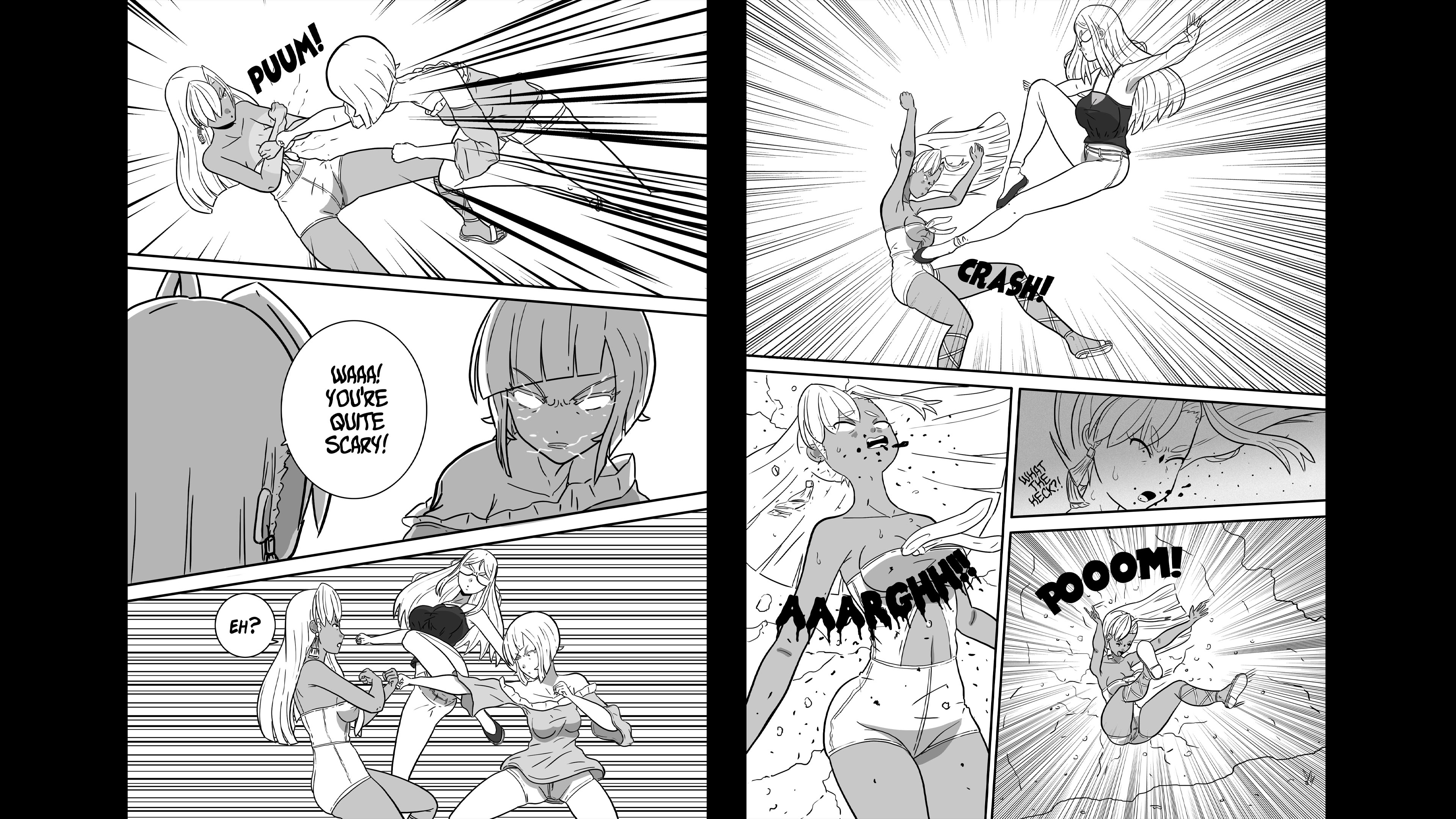 Screenshot 7 for Three Superpowered Girls Moved In With Me After Saving the World! - Chapter 4