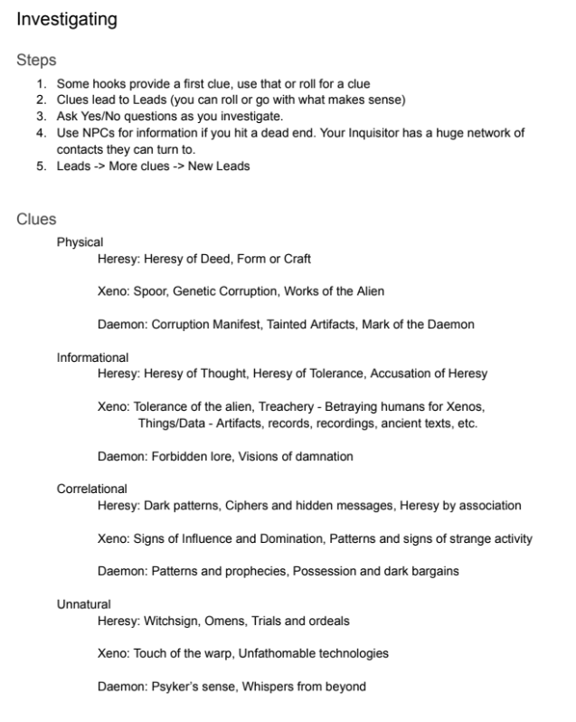 Screenshot 3 for Dark Heresy 2e Solo Tools and Resources
